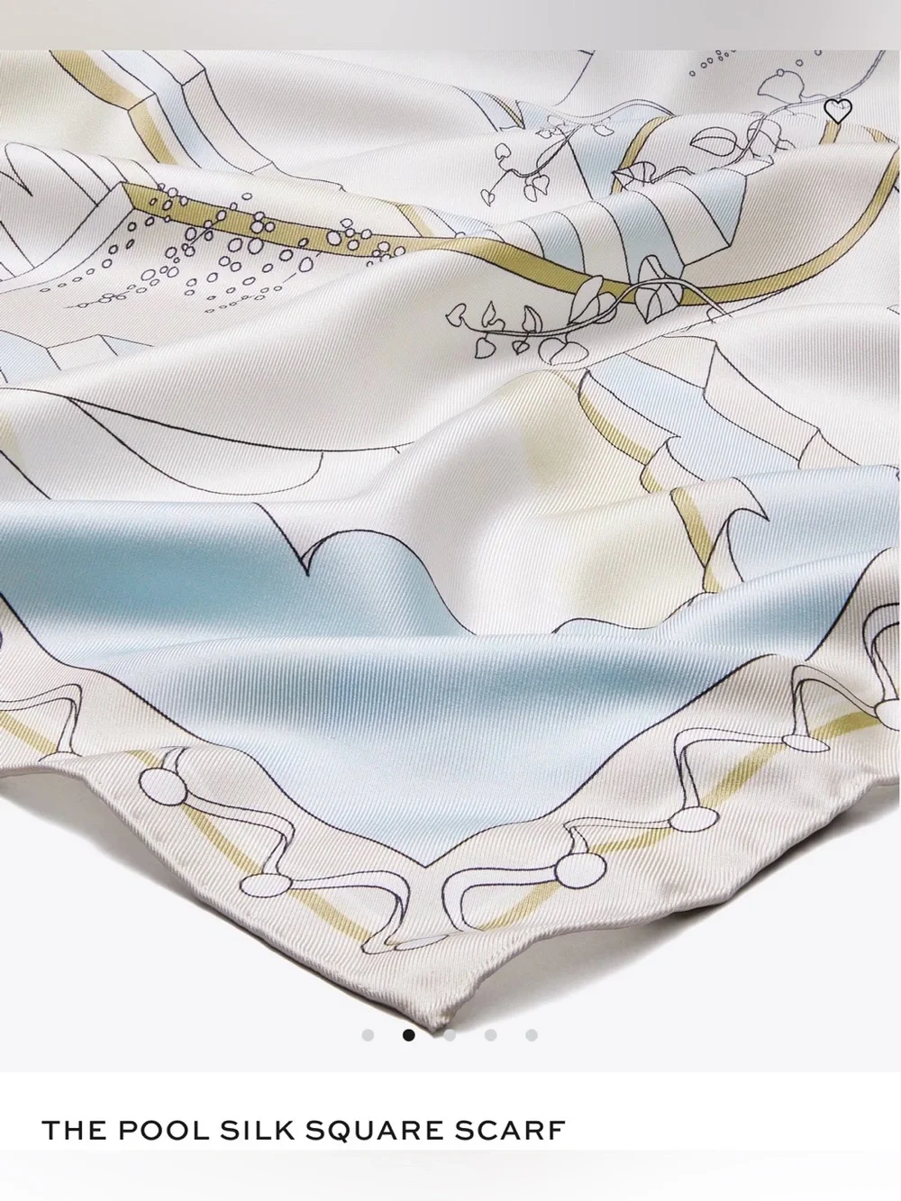 Tory Burch THE POOL SILK SQUARE SCARF $260